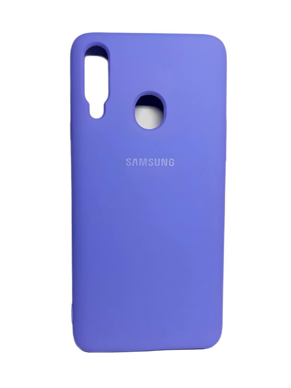 Silicone Case для Samsung A20s  (Light purple)-0