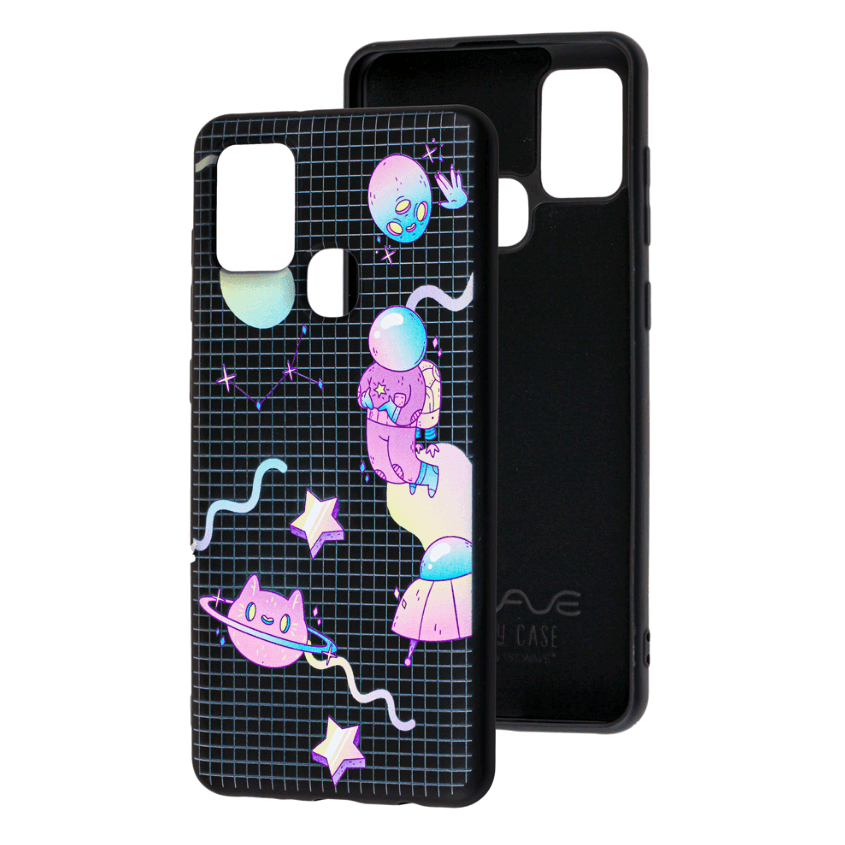 WAVE Fancy для Samsung A21s   (purple space/black)-0