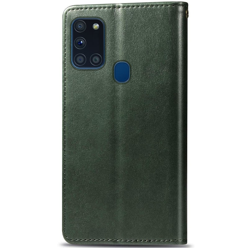 Книжка GETMAN Gallant для Samsung A21s зелена-1