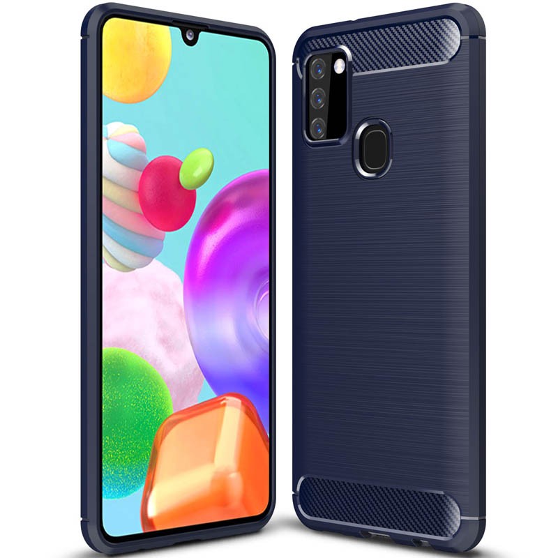 Накладка Ultimate Experience для Samsung A21s 2020 синя-0