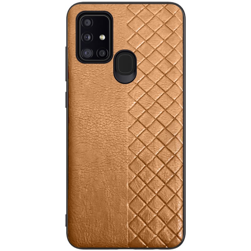 Накладка WeaveSide для Samsung A21s коричнева-0