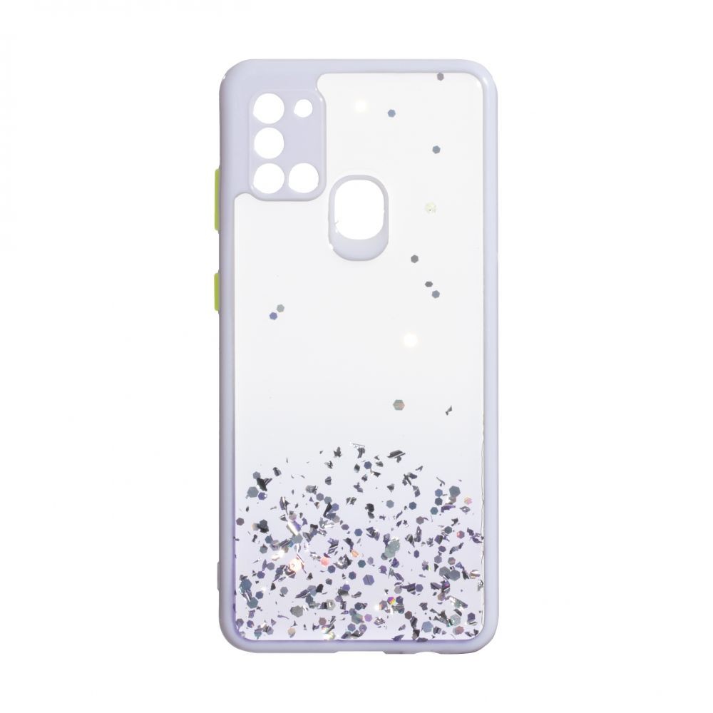 Накладка Glitter Bling Sequins для Samsung A21s бузкова-0
