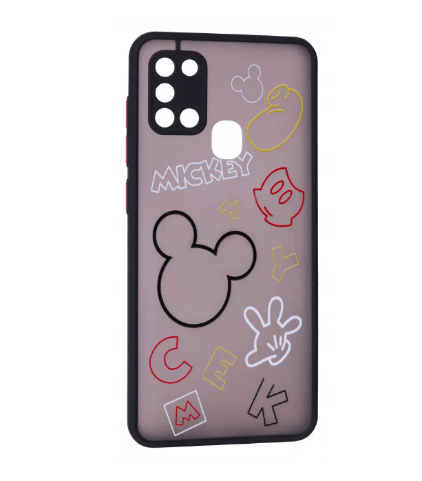 Накладка Totu Gingle Print для samsung A21s Micky (Black)-0