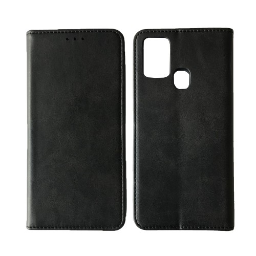 Книжка Black TPU Magnet для Samsung A21s Чорна-0