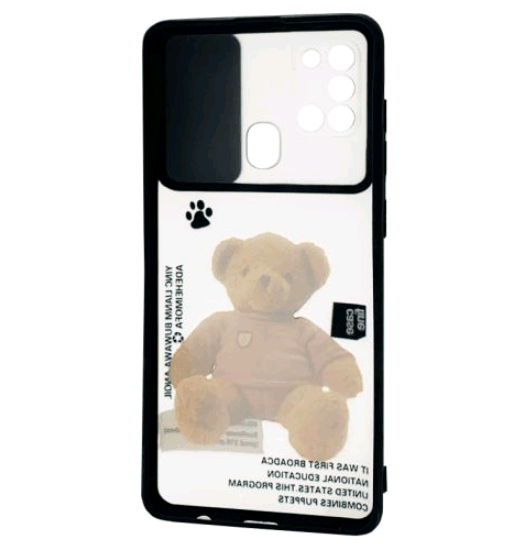 Накладка Camshield mate TPU для Samsung A21s ведмедик-1