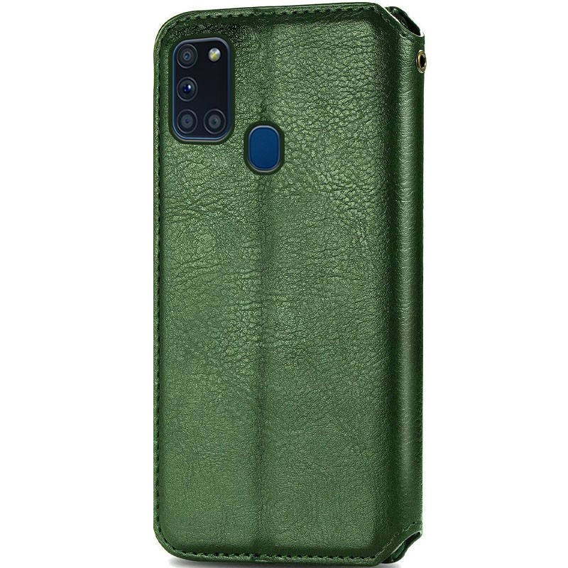 Книжка GETMAN Cubic для Samsung A21s зелена-1