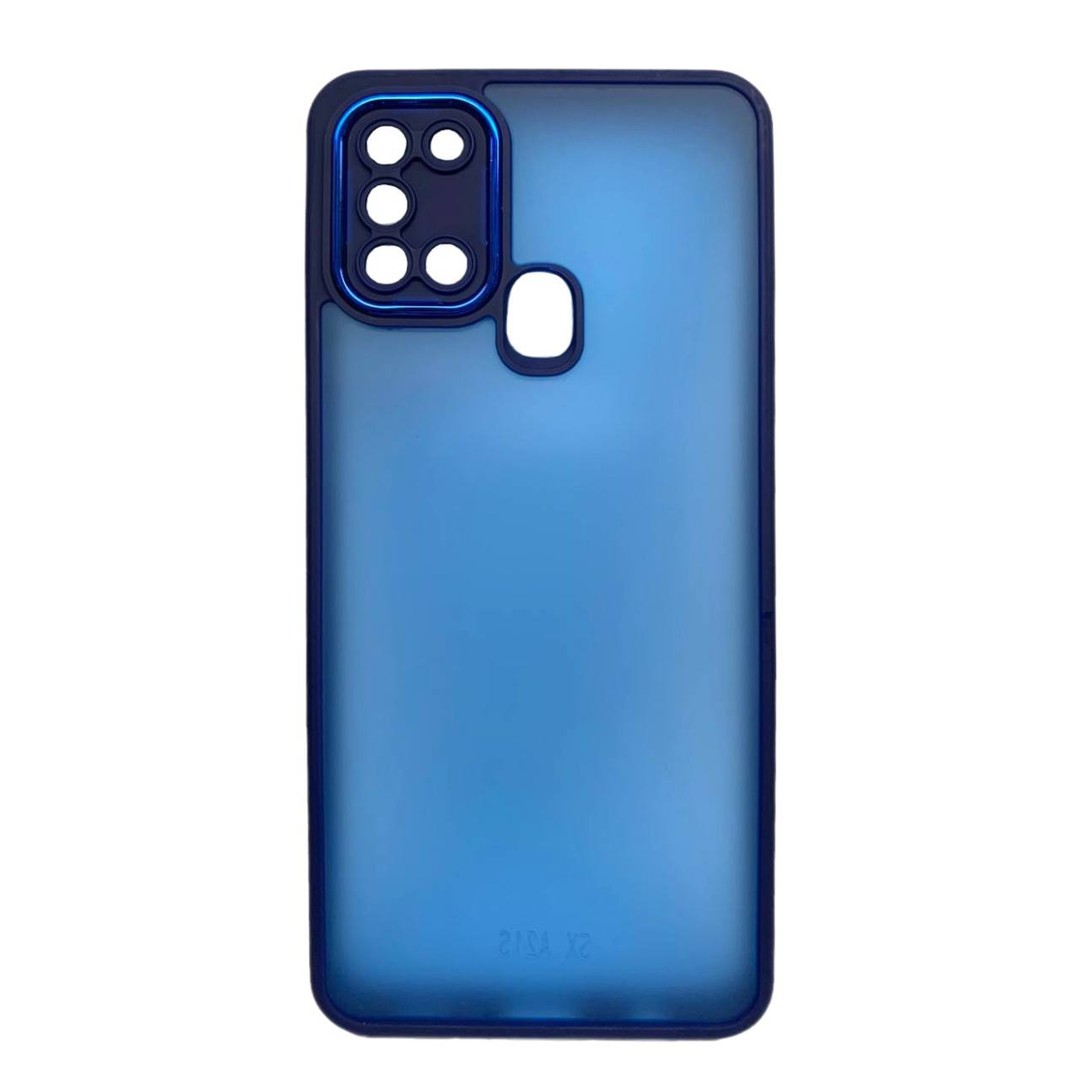 Накладка Luxury Metal Lens для SAMSUNG A21s (Синій)-0