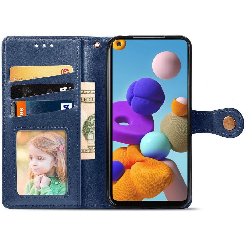 Книжка GETMAN Gallant для Samsung A21s Синя-2