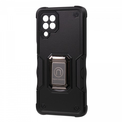 Накладка Armor Magnet Ring case для Samsung A22 4G/M32/M22 чорна-0