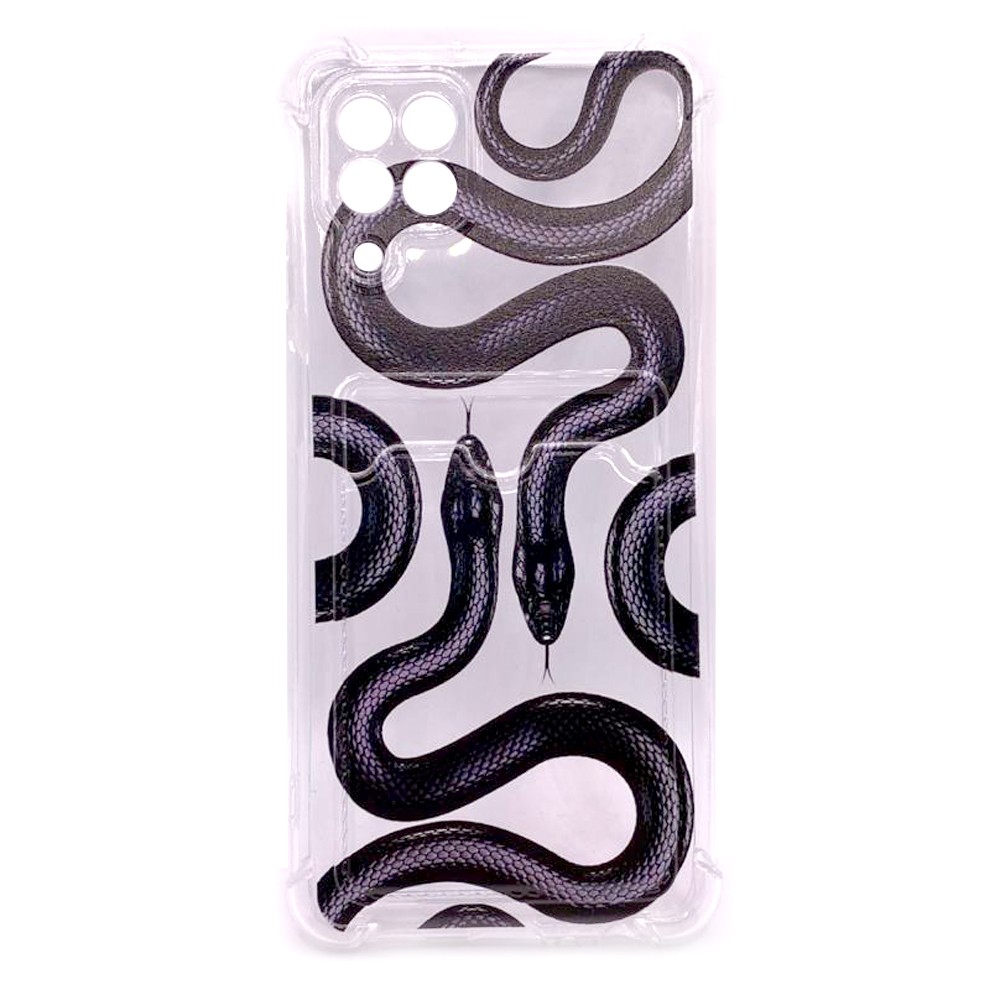 Накладка Space Card Pocket Image для Samsung A22/M22/M32 змії-0