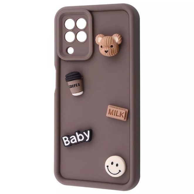 Чохол Pretty Toys для Samsung A22 / M22 / M32 (Brown/ baby milk)-0