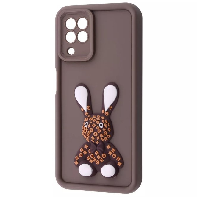 Чохол Pretty Toys для Samsung A22 / M22 / M32 (Brown/ rabbit)-0