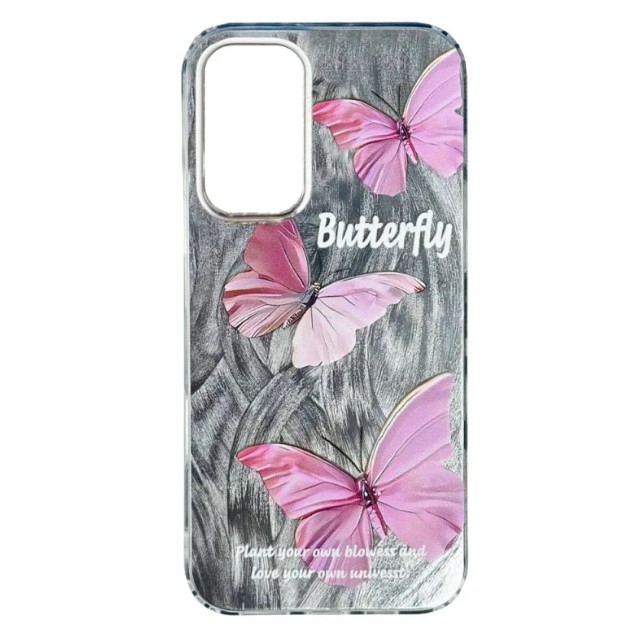 Накладка Nacre Print для Samsung A22 4G / M22 / M32 Butterfly-0