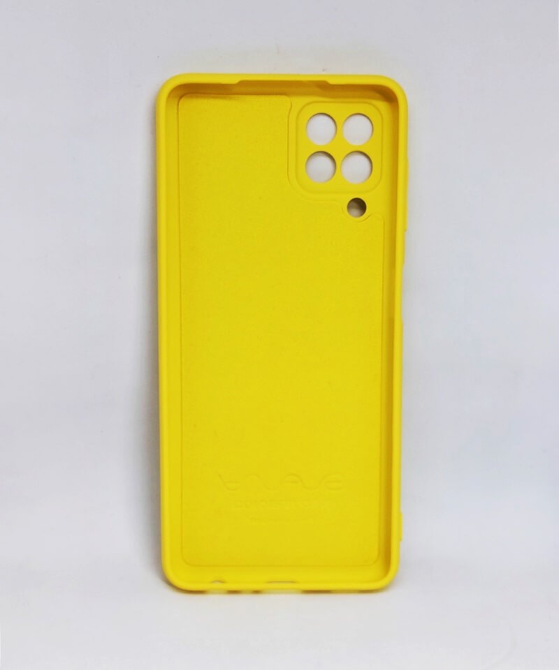 Silicone Cover Full Camera without Logo (A) для Samsung A22 /M32 / M22 (yellow)-1