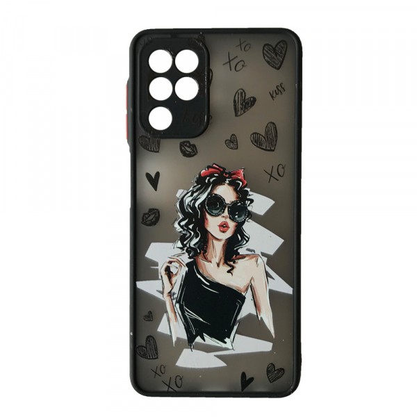 WAVE Cartoon Case Samsung A22 (Little black dress)-0