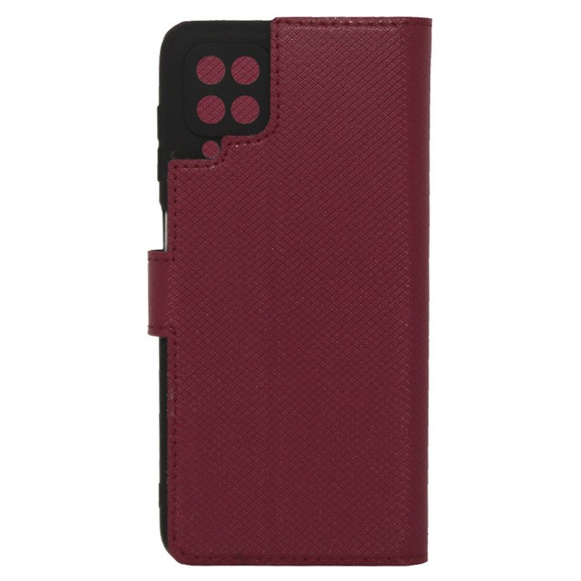Книжка Bring Joy для Samsung A22/M32 бордовий карбон-1