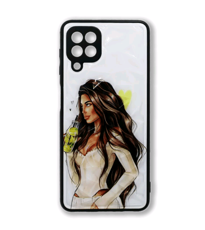 Накладка Prisma Ladies для Samsung A22/M32 Дівчина з лимонадом-0