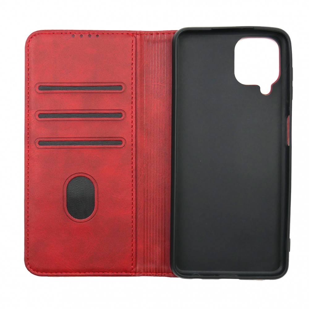 Книжка Black TPU Magnet для Samsung A22 / M22 / M32 Червона-1