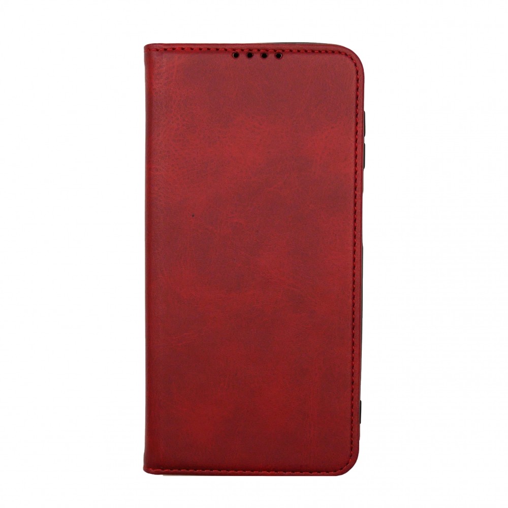 Книжка Black TPU Magnet для Samsung A22 / M22 / M32 Червона-0