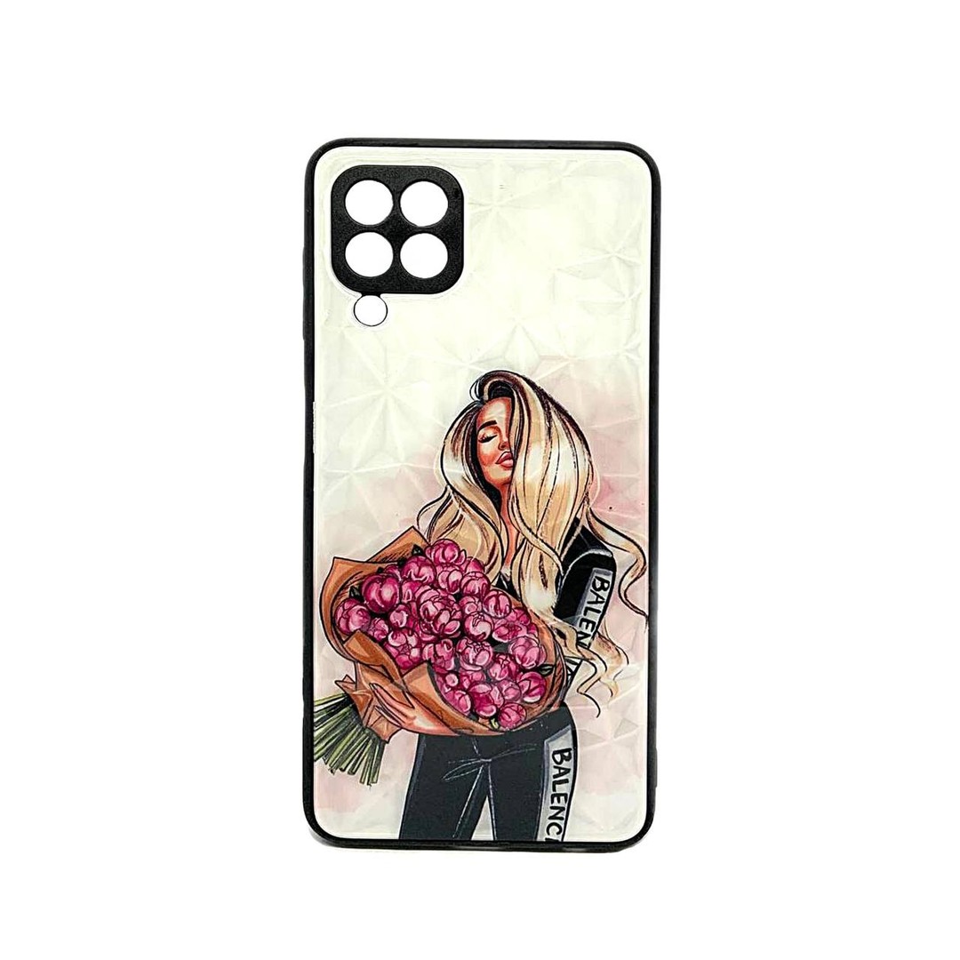 Накладка Ladies для Samsung A22 / M32  Дівчина з трояндами-0