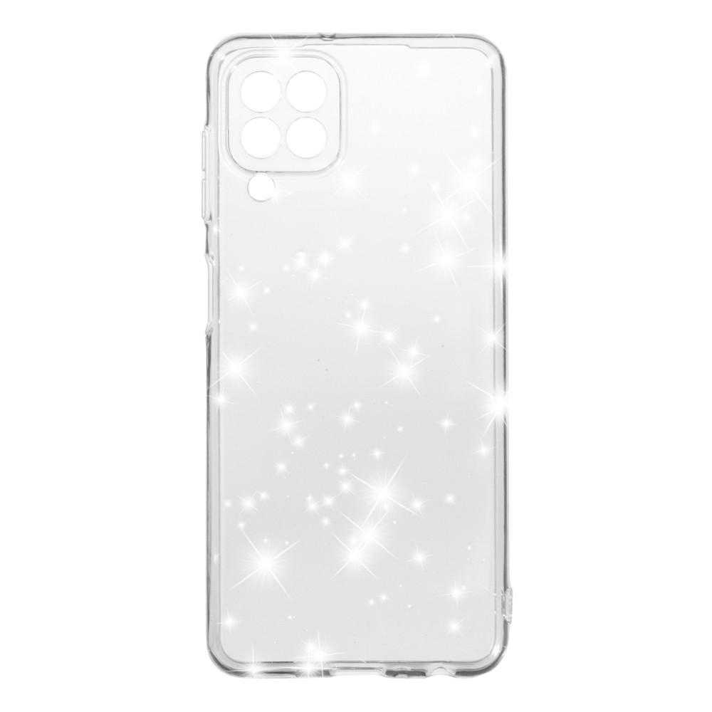Накладка Molan Cano Glossy Jelly для Samsung A22/M22/M32 прозора з блискітками-0