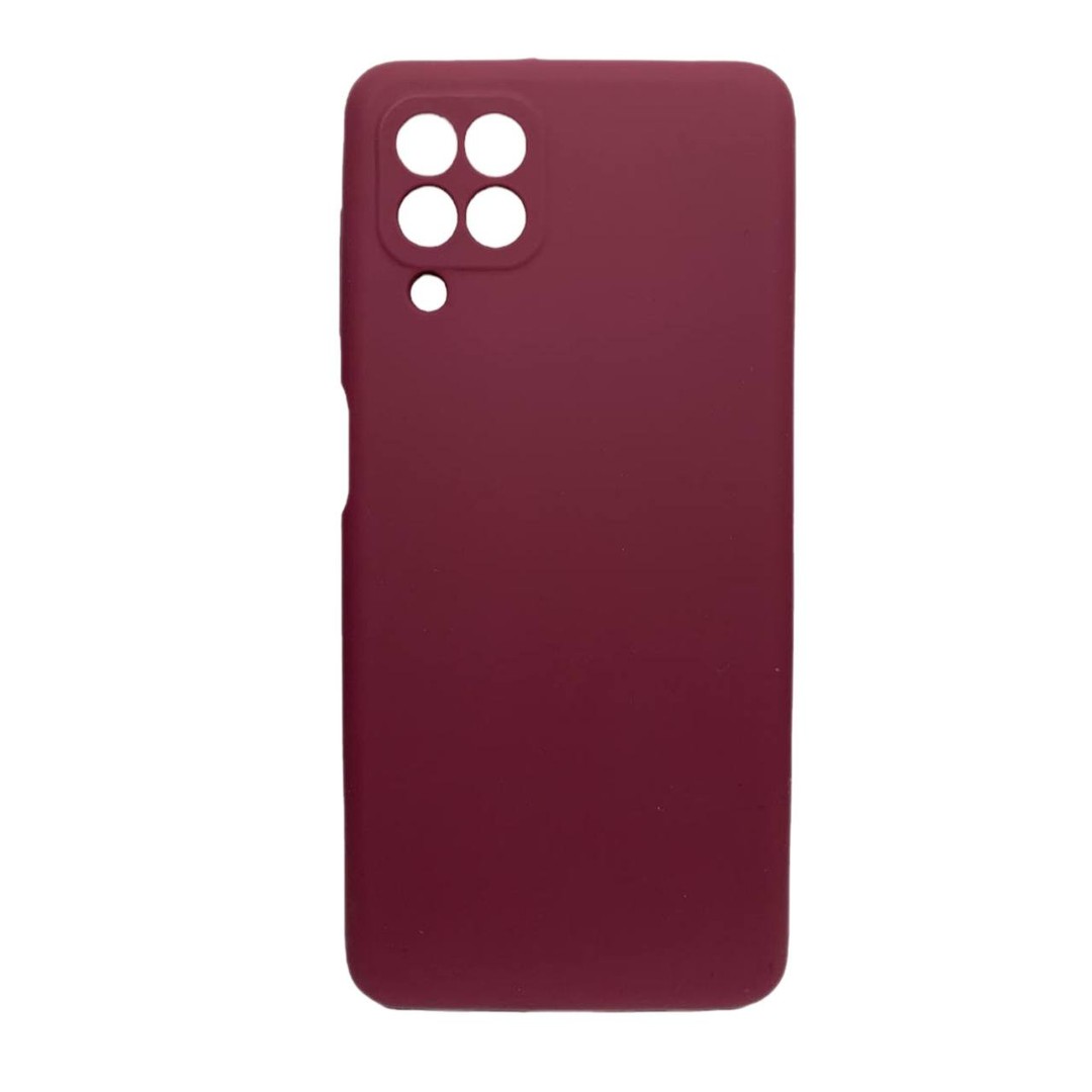 Silicone Cover Full Camera without Logo (A) для Samsung A22 /M32 / M22 (Marsala)-0