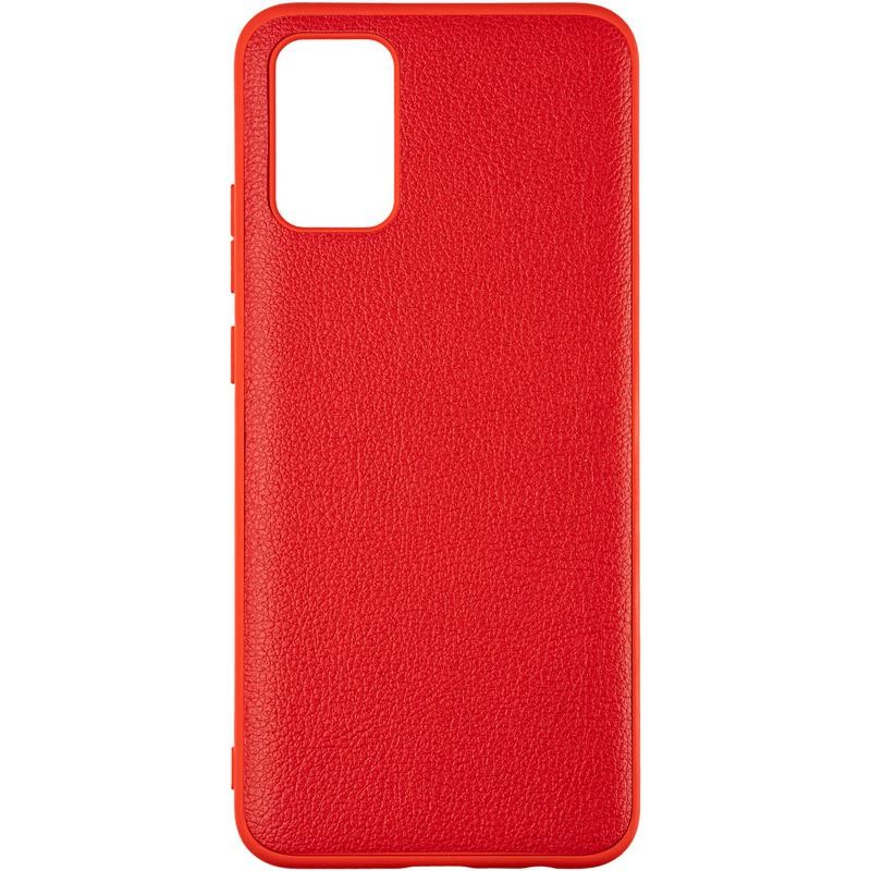 Накладка Leather  для Samsung A22/M32 Red-0
