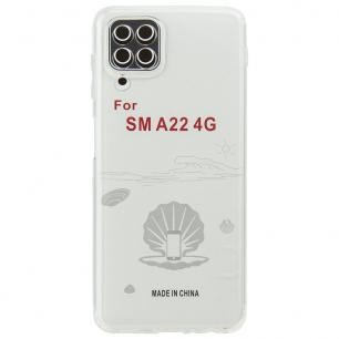 Накладка Premium для Samsung A22/M22/M32 прозорий силікон-0