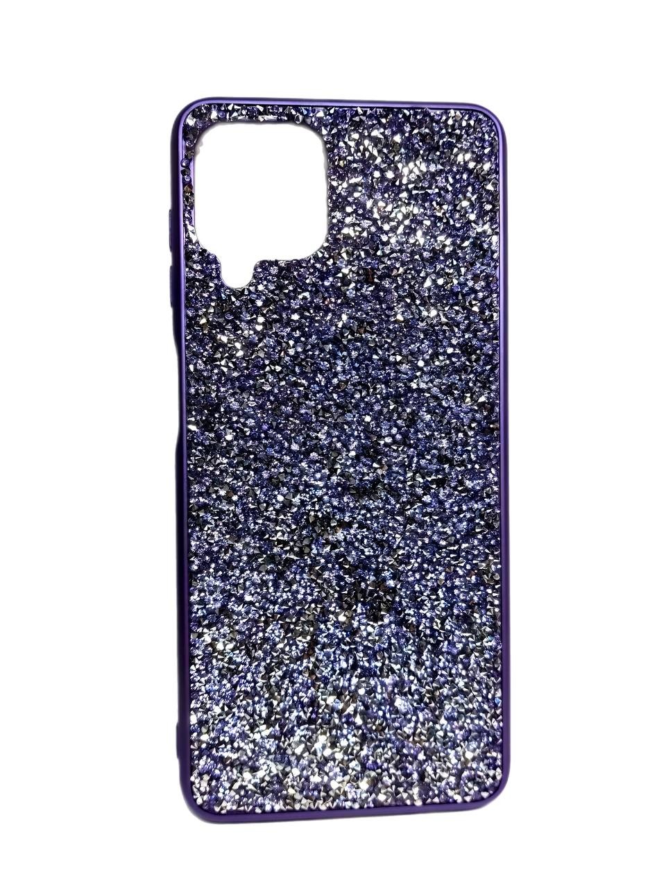 Накладка Grainy Diamonds для Samsung A22 4G/M32 фіолетова-0