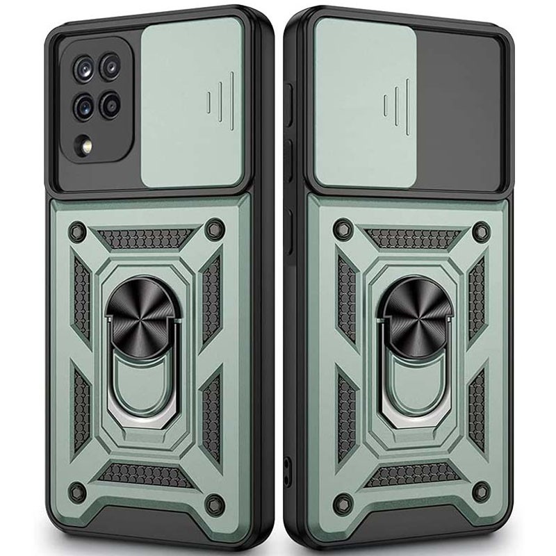 Накладка Camshield Serge Ring для Samsung A22 4G/M32 зелена-0