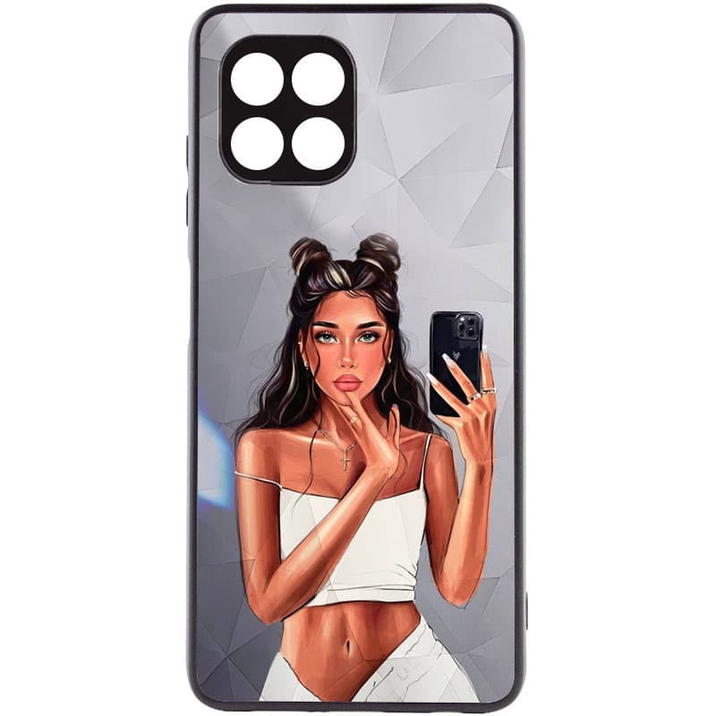 Накладка Ladies Camera для Samsung A22 5G Black in White-0