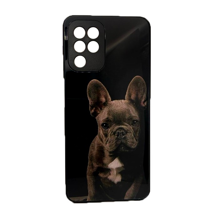 Накладка Marble Clouds для Samsung A22/M22/M32 Dogs (скляний)-0