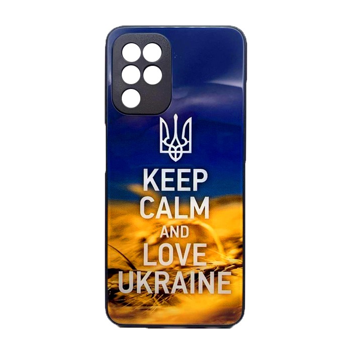 Накладка Marble Clouds для Samsung A22/M22/M32 KEEP CALM (скляний)-0