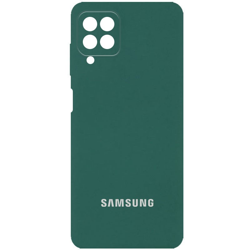 Silicone Cover Full Camera (AA) для Samsung A22 4G/M32 (Pine Green)-0