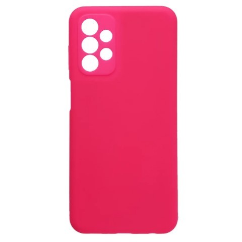 Накладка Silicone case для Samsung A23 4G (Barbie pink)-0