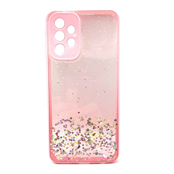 Накладка Glitter Bling Sequins для Samsung A23 (pink)-0