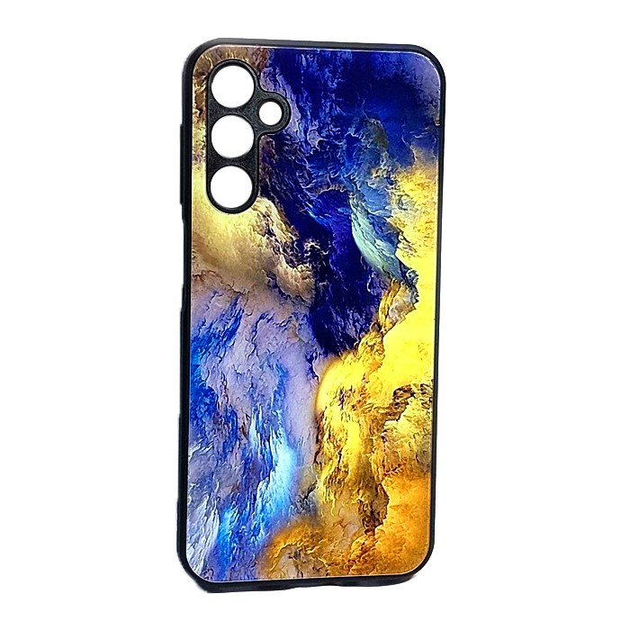 Накладка Marble Clouds для Samsung A24 Кольоровий вибух (скляний)-0