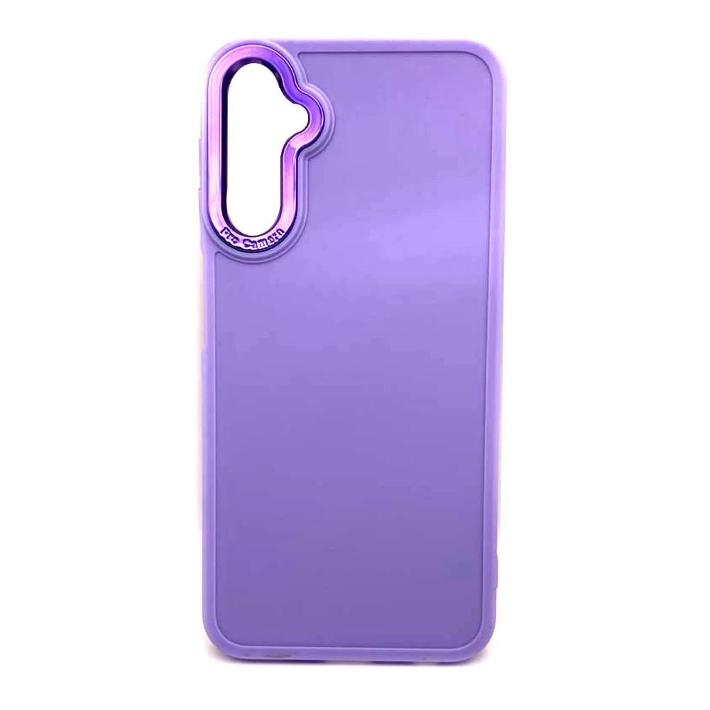 Накладка Lux Metal з мікрофіброю для SAMSUNG A24 (Бузковий)-0