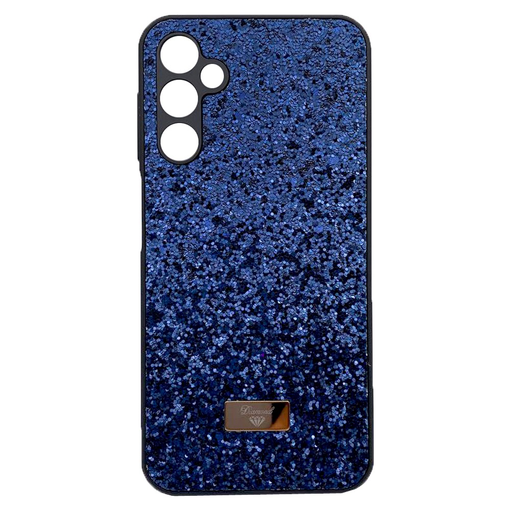 Накладка Bling Grainy Diamond Separate Camera для Samsung A35 (Синя)-0