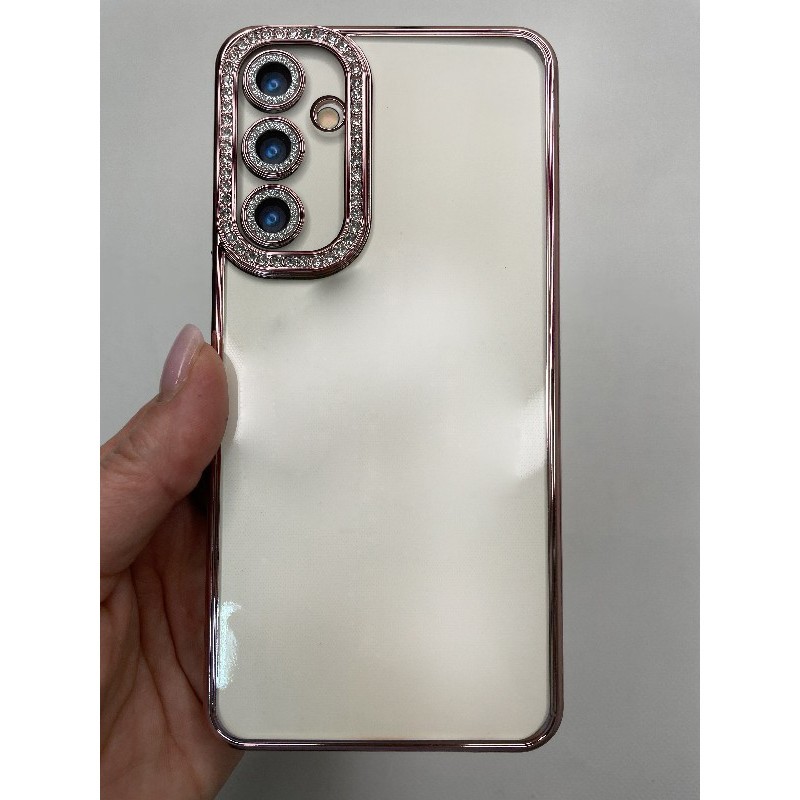 Чохол Clear Diamonds для Samsung A25 рожевий-0