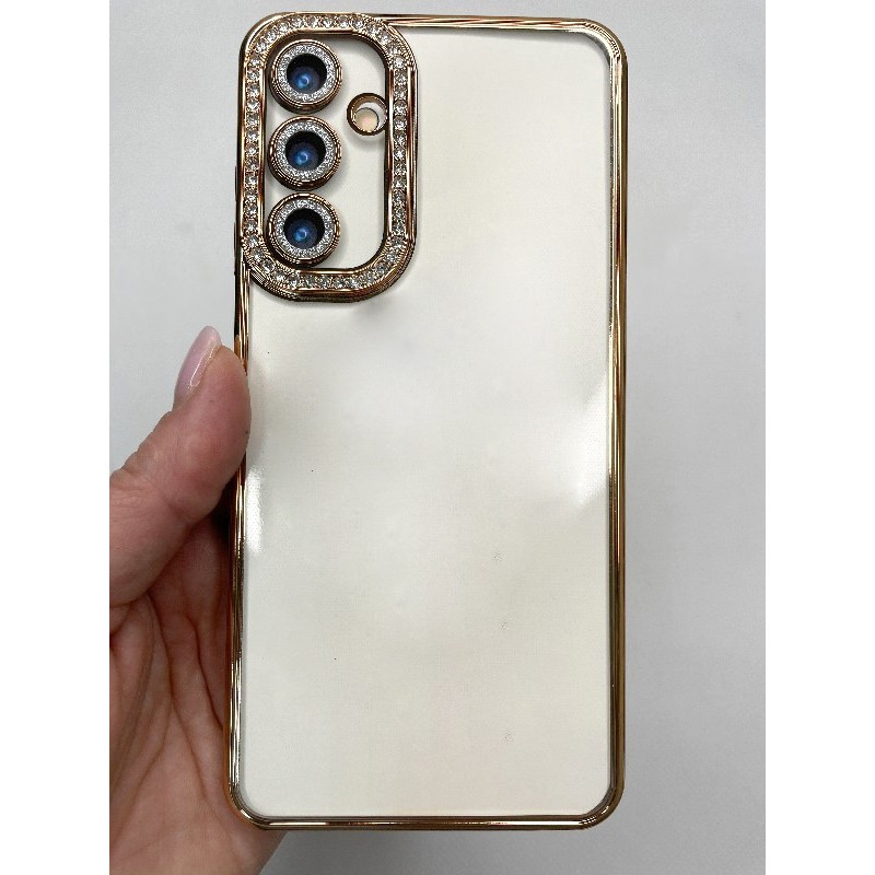 Чохол Clear Diamonds для Samsung A25 золотий-0