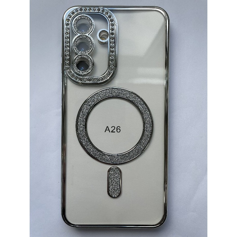 Чохол Clear Diamonds Magsafe для Samsung A26 сріблястий-0