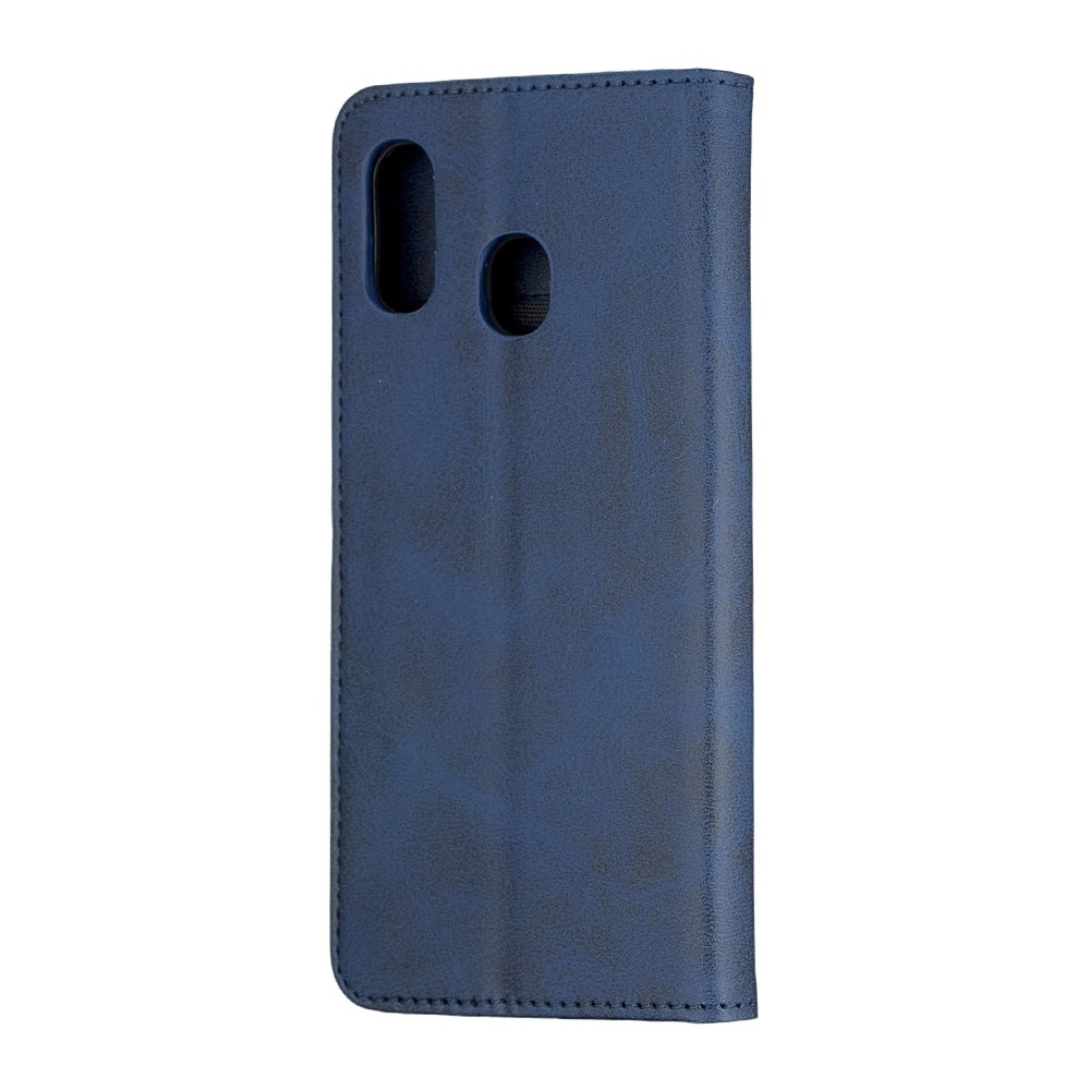 Книжка Black TPU Magnet для Samsung A20 /A30 синя-1