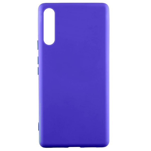 Silicone Cover Full without Logo (A) для Samsung A50/A30s (Electrick Blue)-0