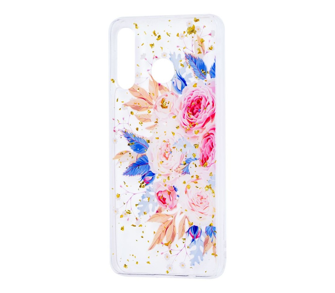 Накладка Beauty Flowers Confetti для Samsung M20 (M205F) "Букет піонів"-0