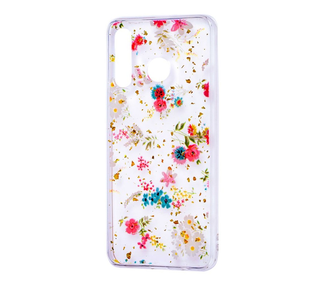 Накладка Beauty Flowers Confetti для Samsung M20 (M205F) "Дрібні квіти"-0