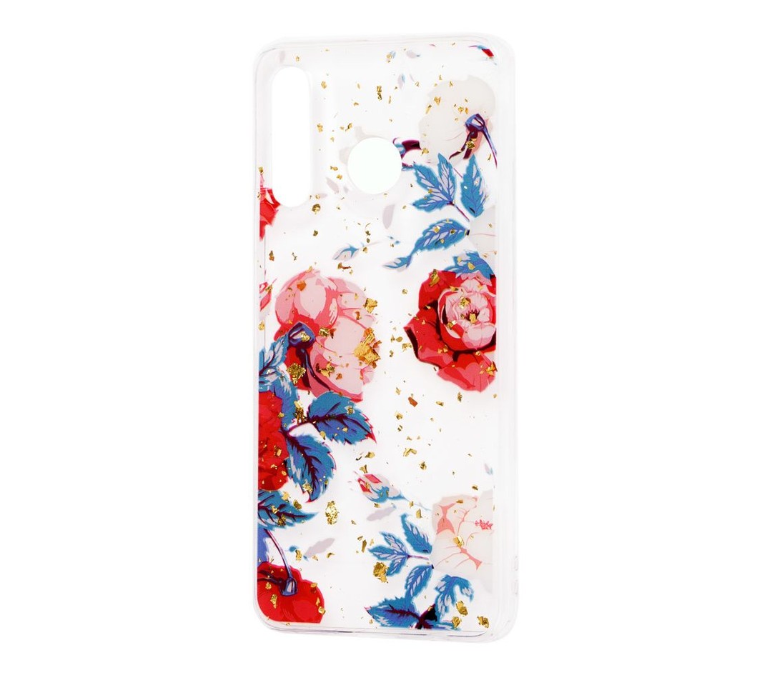 Накладка Beauty Flowers Confetti для Samsung M20 (M205F) "Троянди"-0