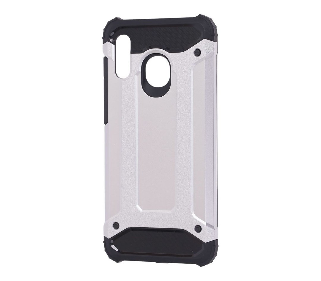 Накладка Armor для Samsung M30 срібна-0