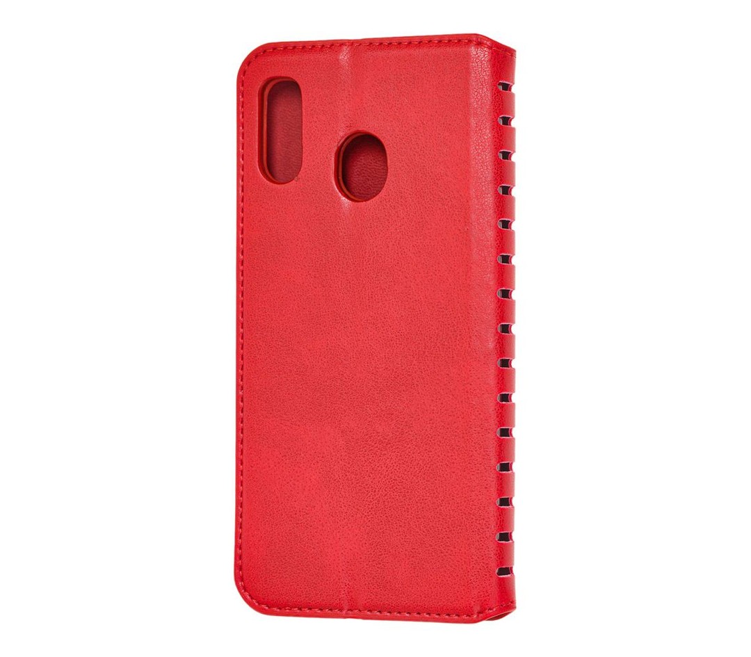 Книжка leather folio для Samsung M30 червона-1