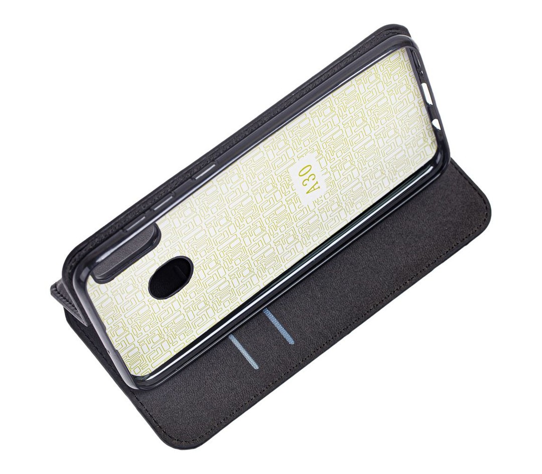 Книжка leather folio для Samsung M30 чорна-2